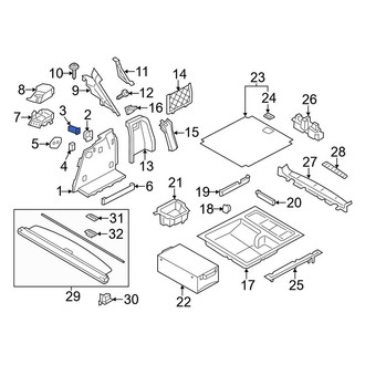 BMW OE - Rear 12 Volt Accessory Power Outlet