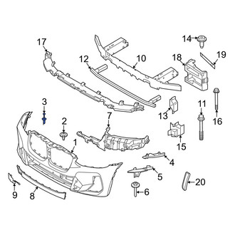 BMW OE - Bumper Cover Rivet