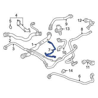 BMW OE - Engine Coolant Overflow Hose