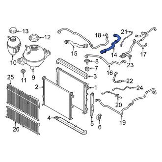 BMW OE - Upper Radiator Coolant Hose