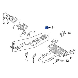 BMW OE - Rear Exhaust Muffler Clamp