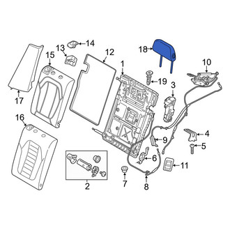 BMW OE - Rear Headrest