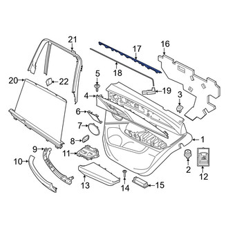 BMW OE - Rear Left Courtesy Light Lens