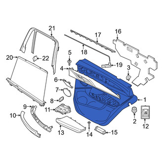 BMW OE - Rear Left Inner Door Interior Trim Panel