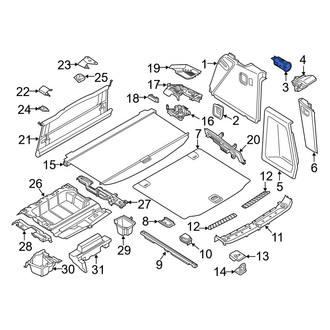 BMW OE - Rear 12 Volt Accessory Power Outlet