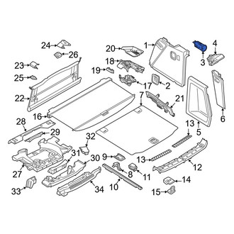 BMW OE - Rear 12 Volt Accessory Power Outlet