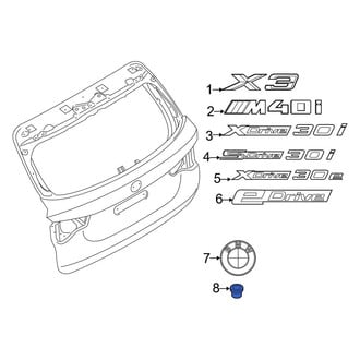BMW OE - Hatch Emblem Grommet