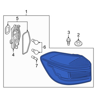 BMW OE - Rear Right Tail Light Assembly