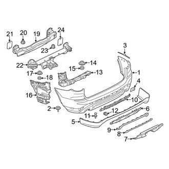 BMW OE - Rear Bumper - Bumper & Components (W/O M Type)