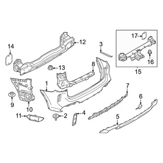 BMW OE - Rear Bumper - Bumper & Components (With M Package), (M40i / sDrive30i / xDrive30i)