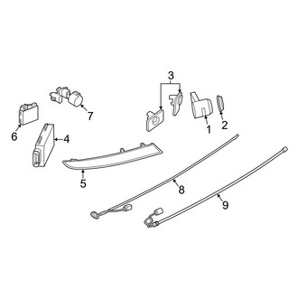 BMW OE - Rear Bumper - Electrical Components (With M Package), (M40i / sDrive30i / xDrive30i)