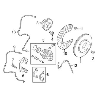 BMW OE - Front Suspension - Brake Components (W/O M Sport Brakes)