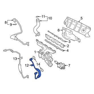 BMW OE - Turbocharger Coolant Line