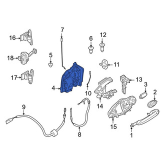 BMW OE - Front Left Door Latch Assembly