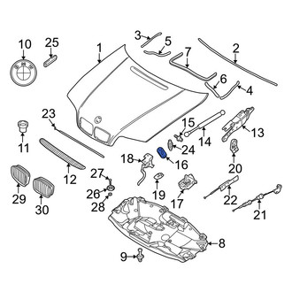 BMW OE - Front Upper Hood Latch