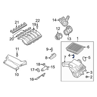 BMW OE - Air Filter Housing Lid Clip