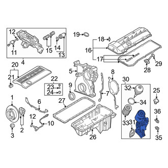BMW OE - Engine Oil Filter Housing