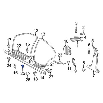 BMW OE - Door Sill Plate Clip