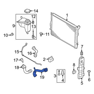 BMW OE - Engine Coolant Pipe
