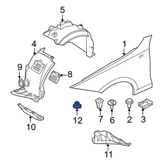 BMW OE - Rear Bumper Cover Nut