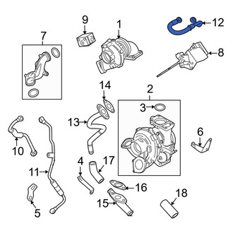 BMW OE - Turbocharger Oil Line