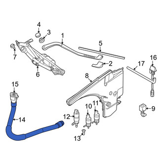 BMW OE - Front Washer Fluid Reservoir Filler Pipe
