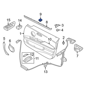 BMW OE - Rear Inner Door Interior Trim Panel Retainer
