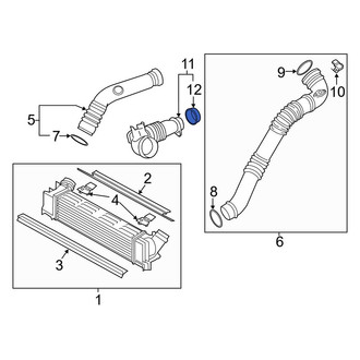 BMW OE - Engine Air Intake Hose Seal