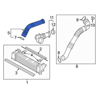 BMW OE - Right Intercooler Pipe