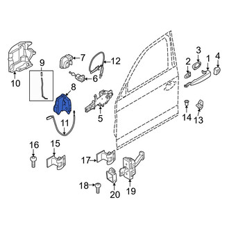 BMW OE - Front Right Door Latch Assembly