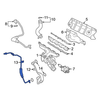 BMW OE - Turbocharger Coolant Line