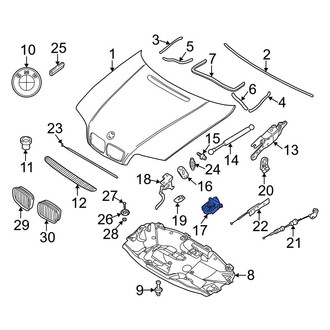 BMW OE - Front Upper Hood Latch