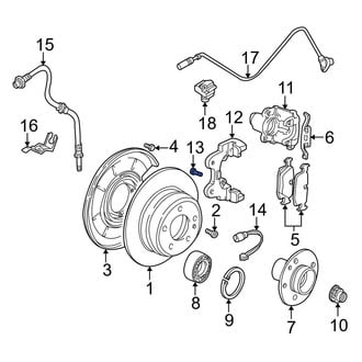 BMW OE - Rear Disc Brake Caliper Anchor Plate Bolt