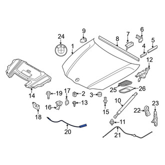 BMW OE - Front Hood Release Cable