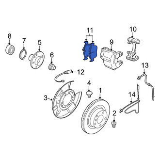 BMW OE - Rear Disc Brake Pad Set