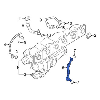 BMW OE - Turbocharger Oil Line