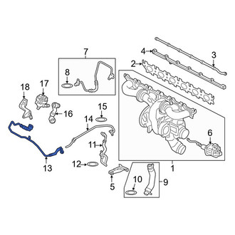 BMW OE - Turbocharger Coolant Line