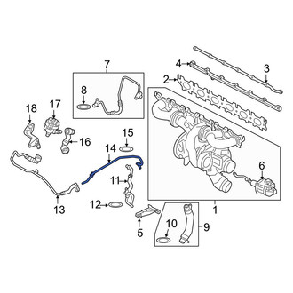 BMW OE - Turbocharger Coolant Line
