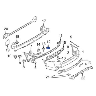 BMW OE - Rocker Panel Molding Nut