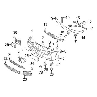 BMW OE - Front Bumper - Bumper & Components (With M Package)