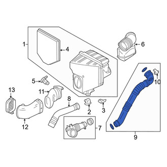 BMW OE - Left Intercooler Pipe