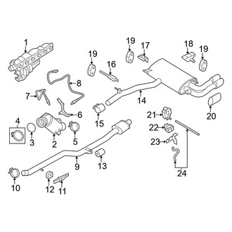 BMW OE - Exhaust System - Exhaust Components (3.0L)