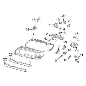 BMW OE - Front Lamps - Headlamp Components (With Xenon)
