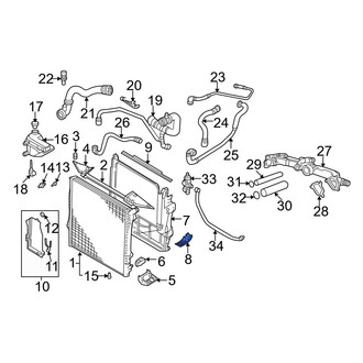 BMW OE - Lower Radiator Mount Bracket