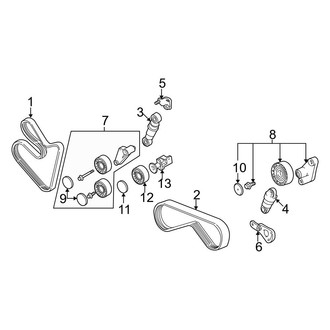 BMW OE - Cooling - Belts & Pulleys (4.4L / 4.6L)