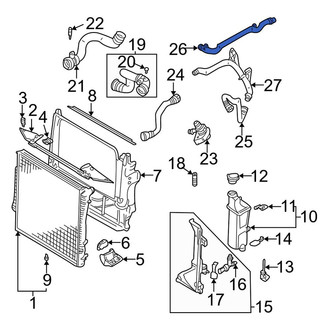 BMW OE - HVAC Heater Hose