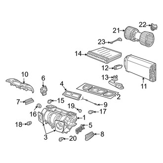BMW OE - Air Conditioner & Heater - Evaporator & Heater Components (4.4i)