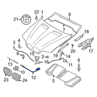 BMW OE - Front Hood Release Cable