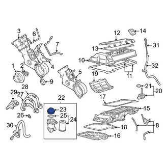 BMW OE - Engine Oil Filter Housing Cover