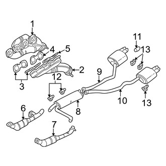 BMW OE - Exhaust System - Exhaust Components (4.6L)